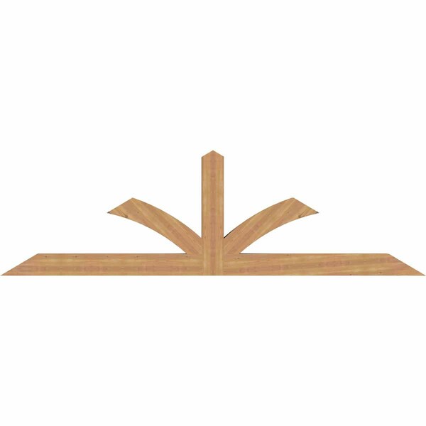 Ekena Millwork Richland Timber Gable Bracket, Western Red Cedar, 108"W x 31 1/2"H x 5 1/2"D x 5 1/2"F, 7/12 Pitch GBW108X31X0606RIC00SWR - main